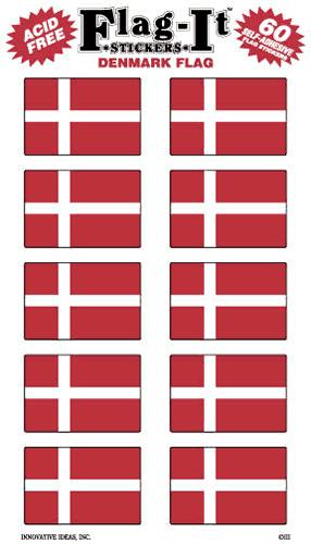 Denmark Flag-It Stickers